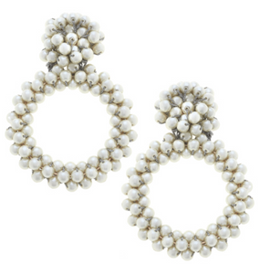 Liana Open Circle Drop Earrings