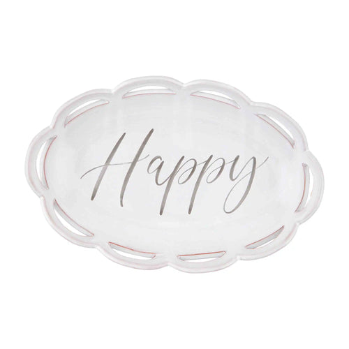 Scalloped Happy Bowl