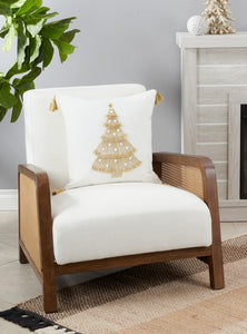 Gold Christmas Tree Pillow