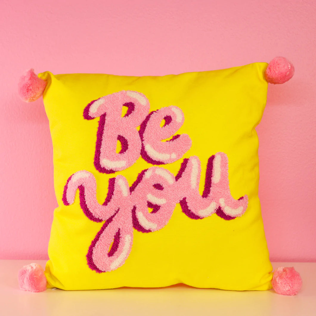 Square Hook Phrase Pillow