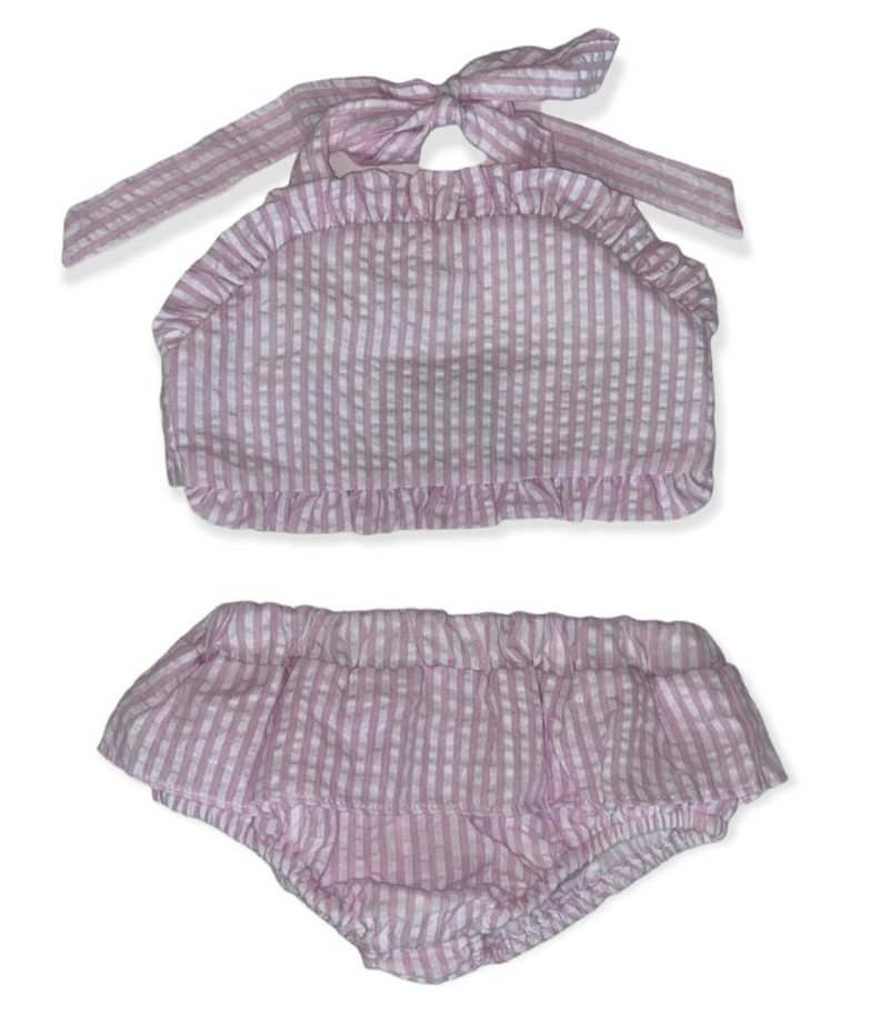 Pink Stripe Swimsuit