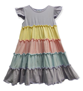 Pastel Colorblock Dress