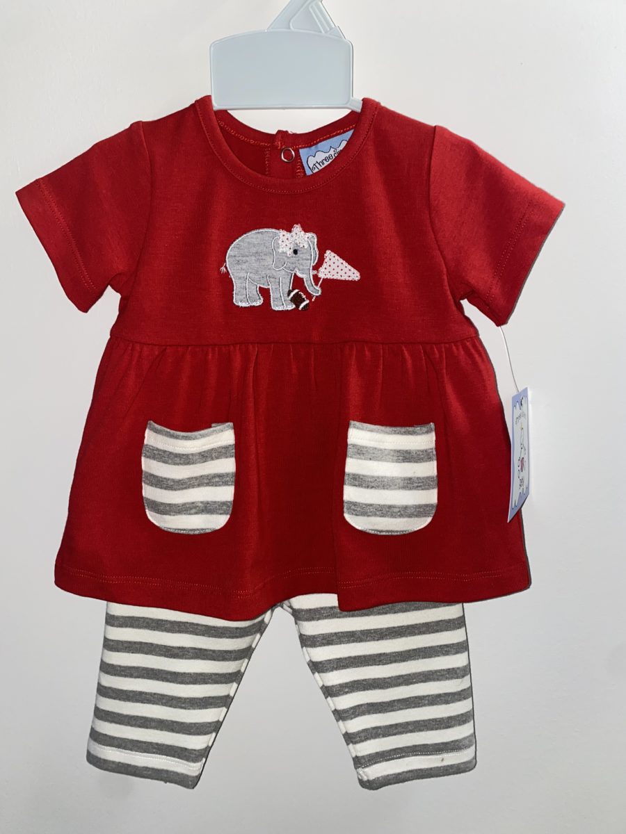Football Elephant Girl's Legging Set