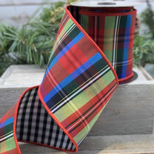 Nutcracker Plaid with Check Back Ribbon