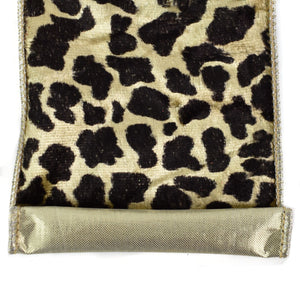 1 Roll 10 yd 4" Leopard Ribbon