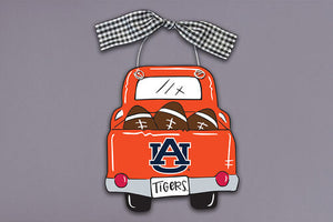 Collegiate Wood Truck Ornament