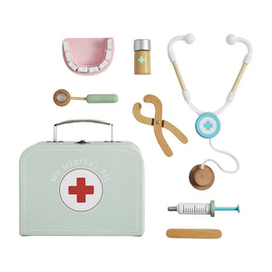 Medical Kit Wood Toy Set