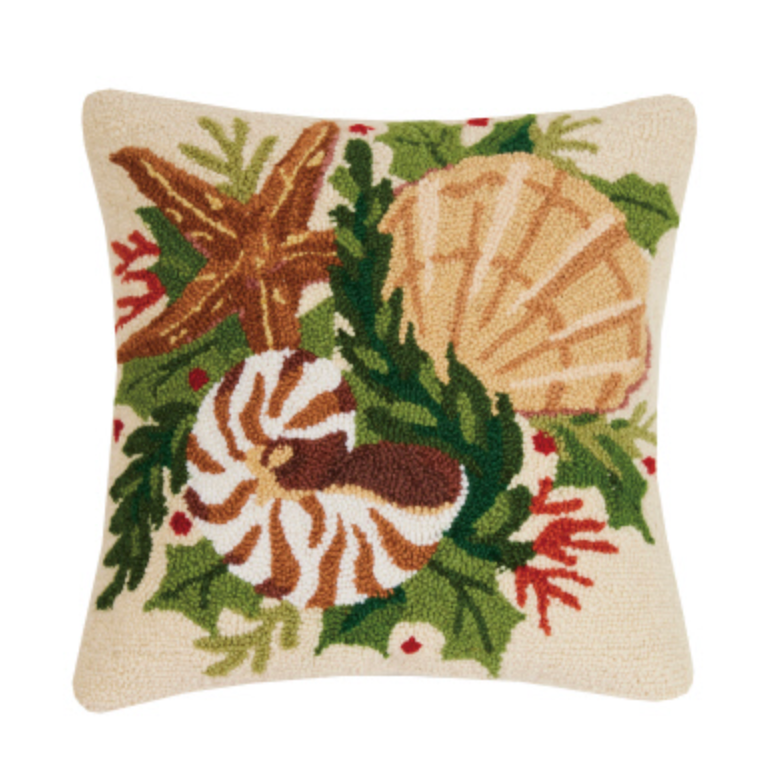 Coastal Holiday Pillow