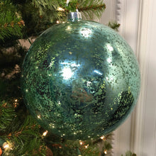 Load image into Gallery viewer, Mercury Ball Ornament Aqua 8&quot;