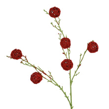 Load image into Gallery viewer, Rattan Ball Pick Red