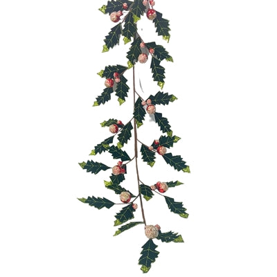 Holiday Holly Ball Garland