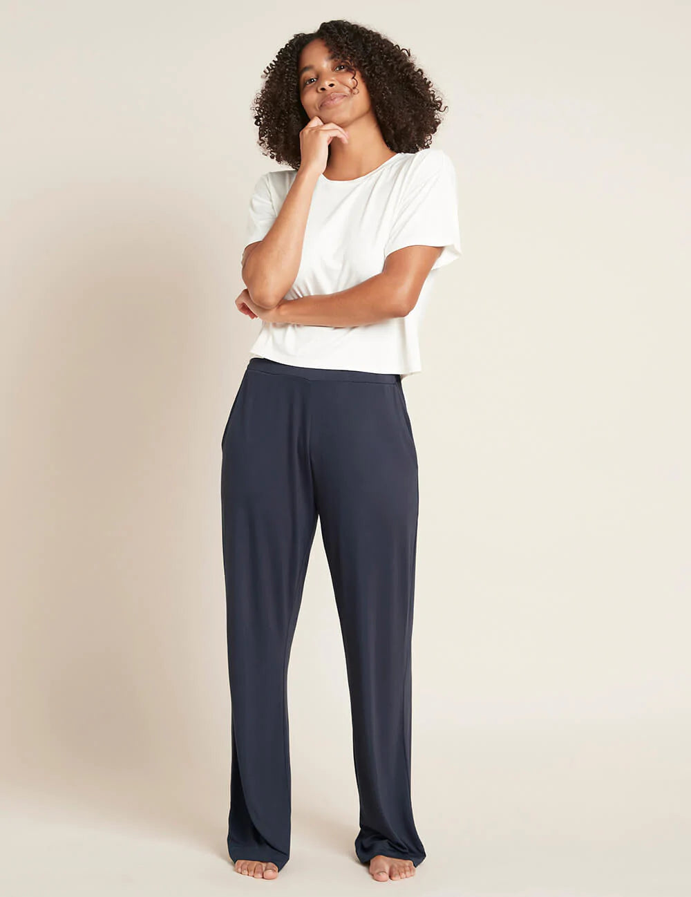 Downtime Wide Leg Lounge Pant Storm