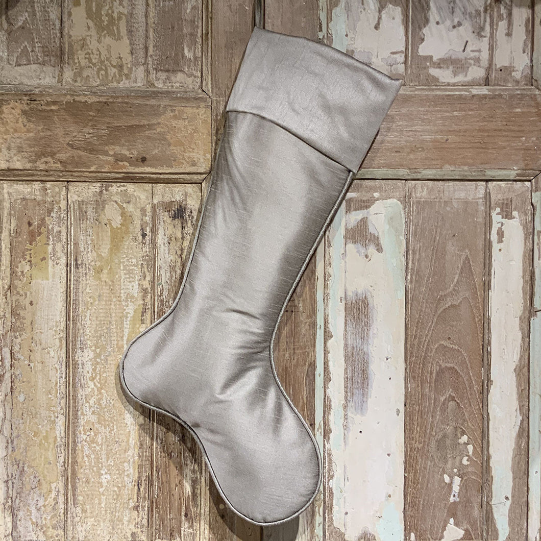 Faux Dupion Stocking