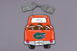 Collegiate Wood Truck Ornament