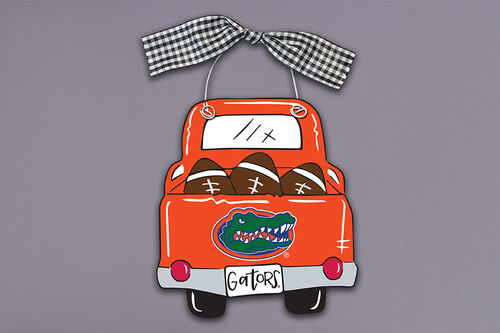 Collegiate Wood Truck Ornament