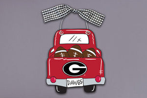 Collegiate Wood Truck Ornament