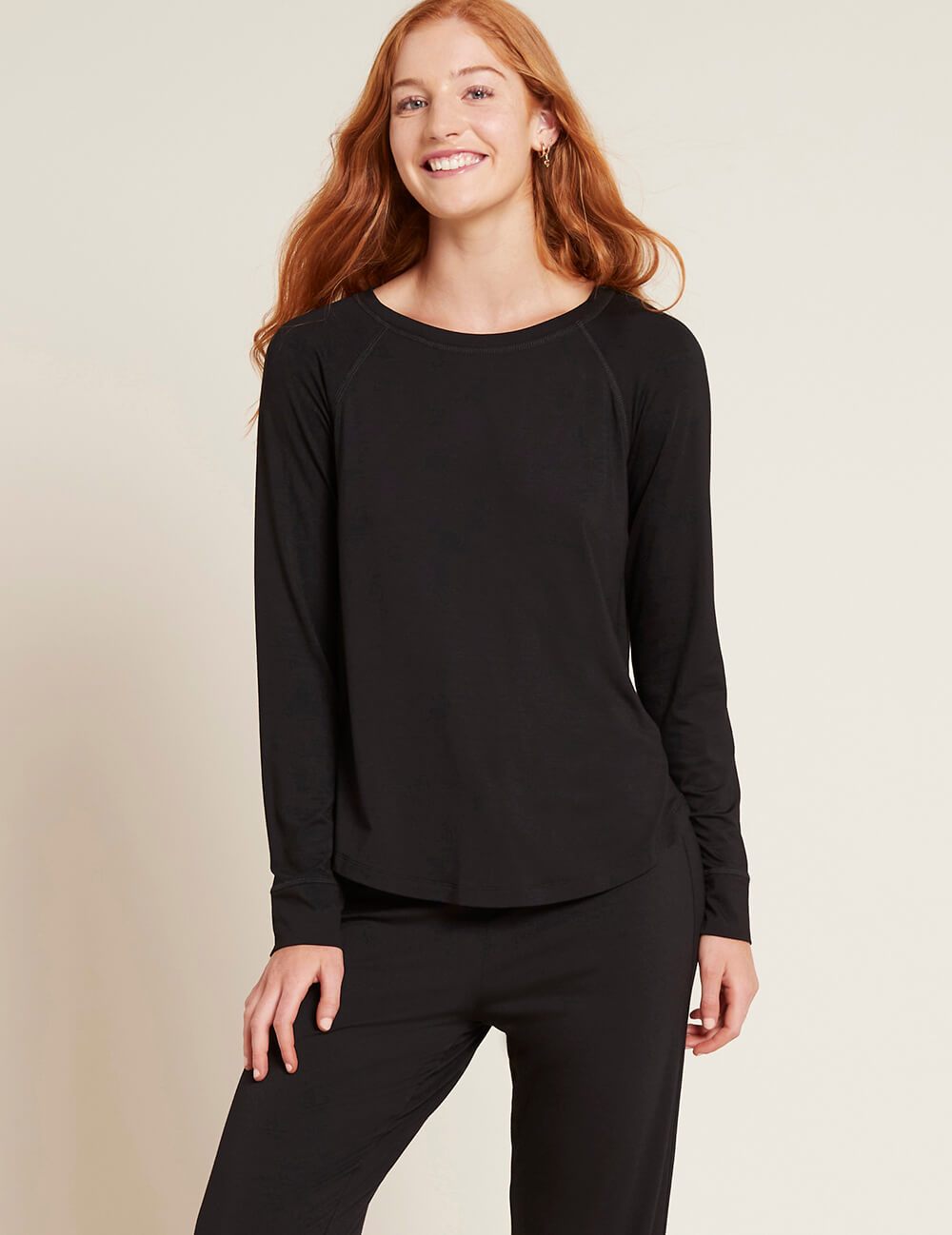 Goodnight Sleep Top Black