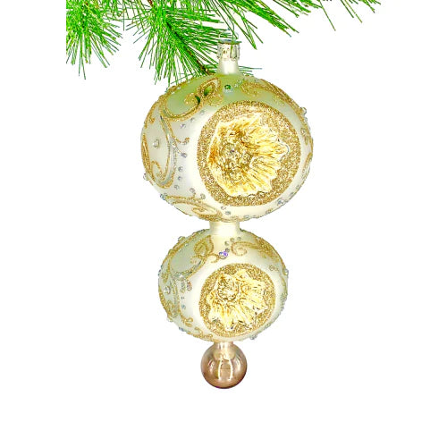 Heartfully Yours Irish Lace Glow Ornament