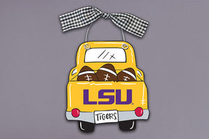 Collegiate Wood Truck Ornament