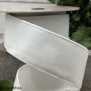 Lush Velvet Ribbon, Winter White