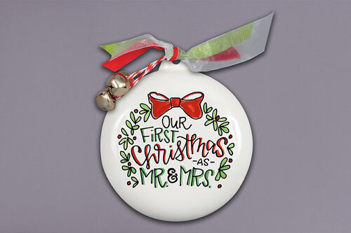 Mr. & Mrs. First Christmas Ornament