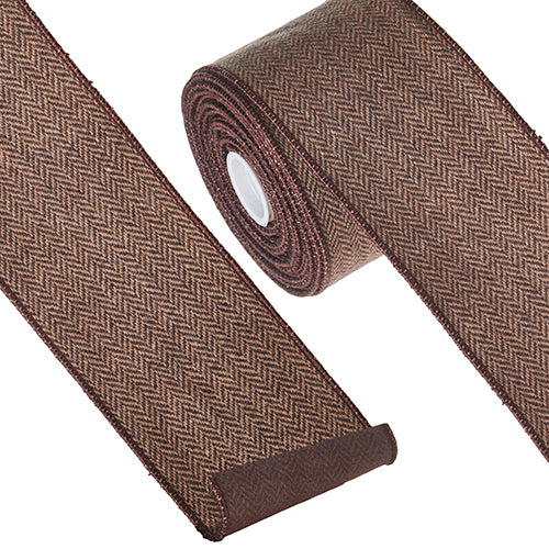 Herringbone Wired Ribbon, 4