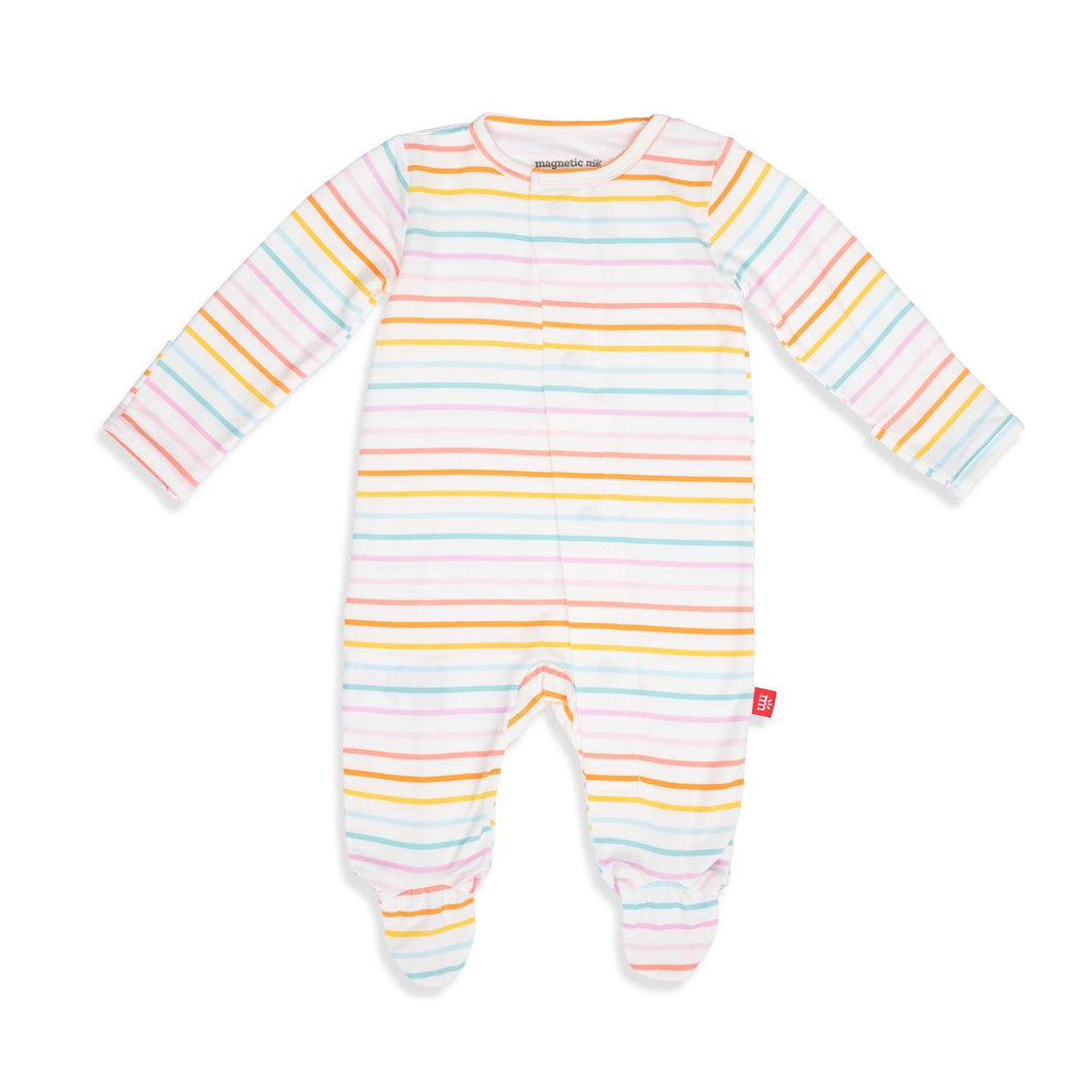Magnetic Footie Candy Stripe