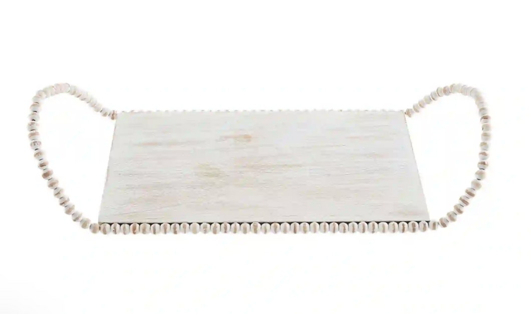 White Beaded Handle Board