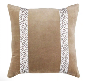 Leopard Trim Pillow Square
