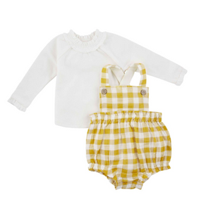 Mustard Check Bubble Set