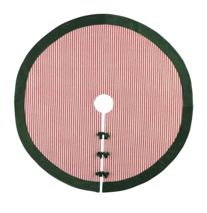 Striped Velvet Tree Skirt
