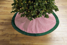 Load image into Gallery viewer, Striped Velvet Tree Skirt