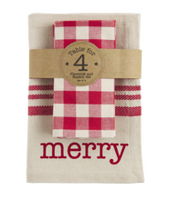 Load image into Gallery viewer, Holiday Placemat &amp; Napkin Set