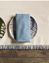 Load image into Gallery viewer, Blue Pom Napkin Set