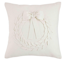 Load image into Gallery viewer, White Wreath Pillow