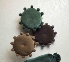 Load image into Gallery viewer, Round Velvet Pom Pillows