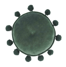 Load image into Gallery viewer, Round Velvet Pom Pillows