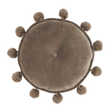 Load image into Gallery viewer, Round Velvet Pom Pillows