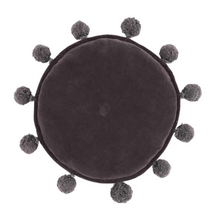 Load image into Gallery viewer, Round Velvet Pom Pillows