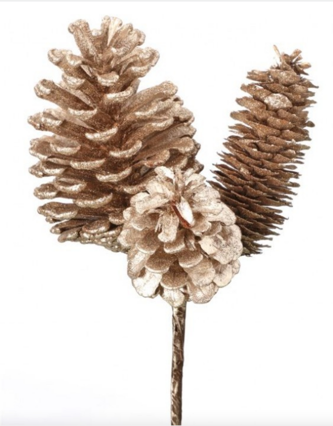 Gold Pinecone Pick