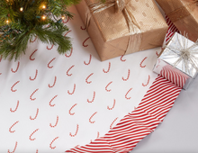 Load image into Gallery viewer, Candy Cane Tree Skirt