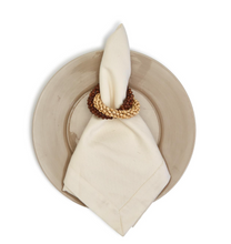 Load image into Gallery viewer, Dual Bead Napkin Ring Set