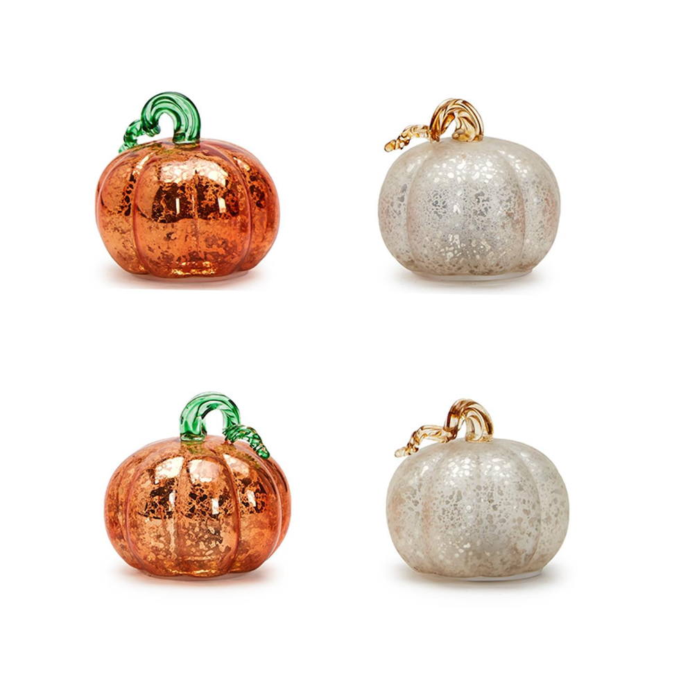 Light-Up Mercury Glass Pumpkin