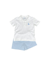 Load image into Gallery viewer, Conrad Blue Stripe Knit Shorts