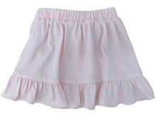 Load image into Gallery viewer, Pink Stripe Knit Skirt Set