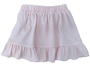 Pink Stripe Knit Skirt Set