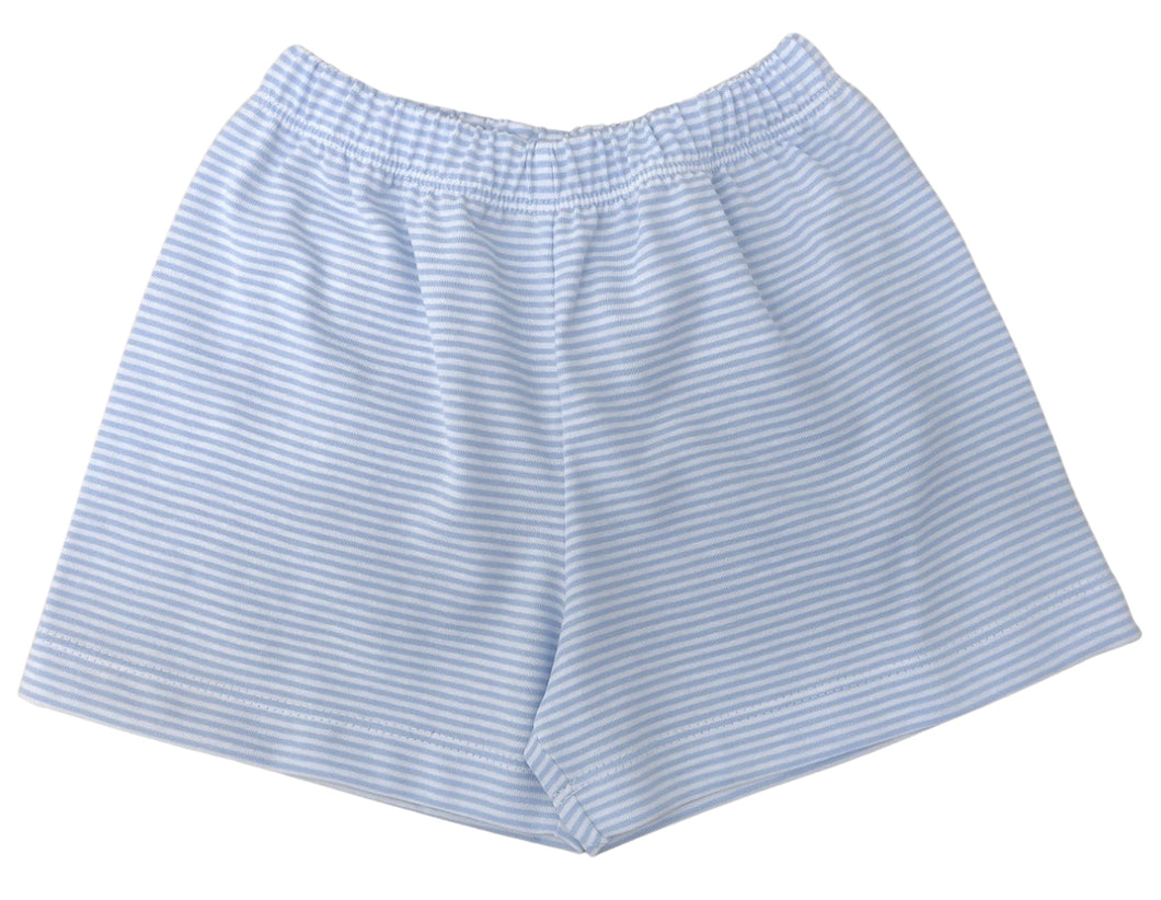 Conrad Blue Stripe Knit Shorts