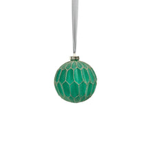 Load image into Gallery viewer, Green Honeycomb Ball Ornament