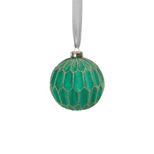 Load image into Gallery viewer, Green Honeycomb Ball Ornament