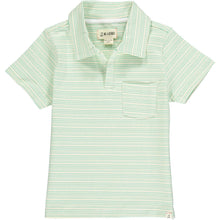 Load image into Gallery viewer, Polo Mint &amp; Cream Stripe